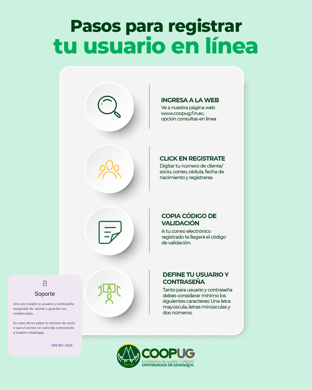 Cómo registrar tu usuario en línea